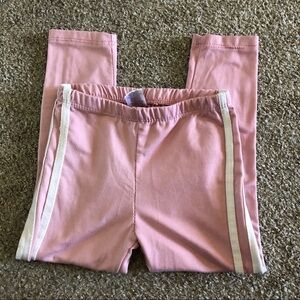 ONE STEP UP pink with white stripe lounge pants in size 4T